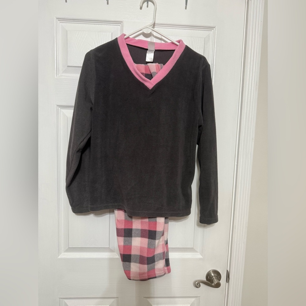 Cozy Pink and Gray Pajama Set